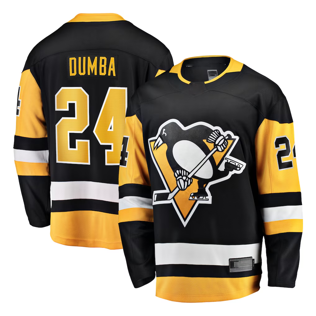 Pkot P.Penguins #24 Matt Dumba Black Home Breakaway Jerseys