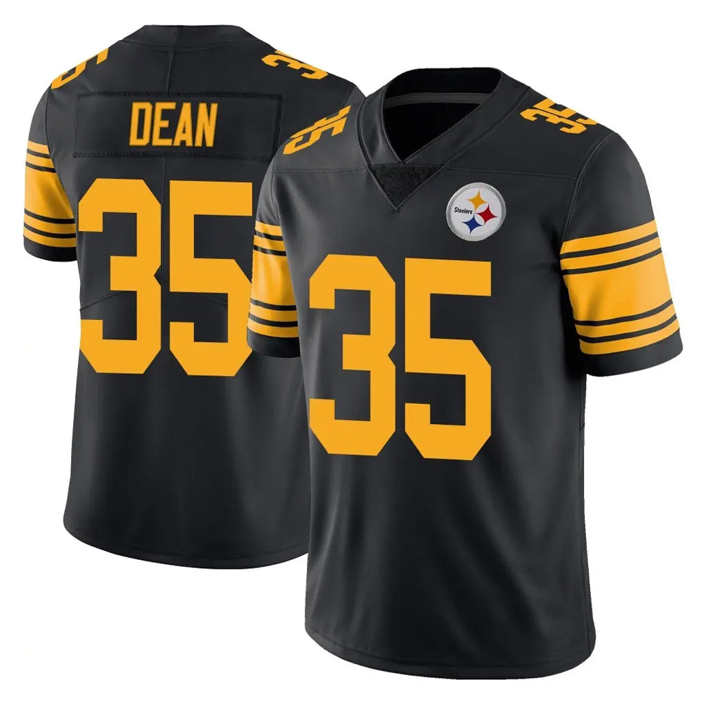 Pkot P.Steelers #35 Jamel Dean Player Black Limited Color Rush Home Game Stitched Jerseys