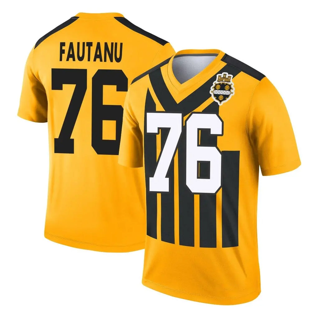 Pkot P.Steelers #76 Troy Fautanu Player Gold Legend Limited 1933 Throwback Performance Home Game Stitched Jerseys