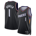 Pkot P.Suns #1 Devin Booker Black Swingman Stitched Jerseys- Statement Edition