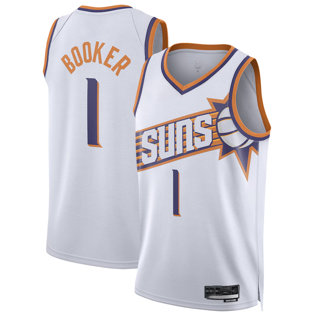 Pkot P.Suns #1 Devin Booker White Swingman Stitched Jerseys - Association Edition