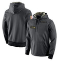 Pkot S.Seahawks Gray Pullover Hoodies Game Blank Player Stitched Jerseys