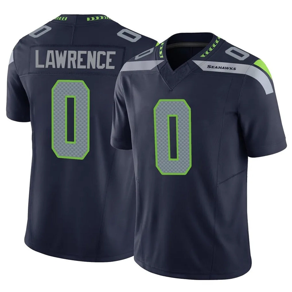Pkot S.Seahawks #0 DeMarcus Lawrence Player Navy Limited Vapor F.U.S.E. Home Game Stitched Jerseys