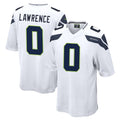 Pkot S.Seahawks #0 DeMarcus Lawrence Player White Home Game Stitched Jerseys