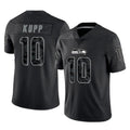 Pkot S.Seahawks #10 Cooper Kupp Player Black Limited Reflective Home Game Stitched Jerseys
