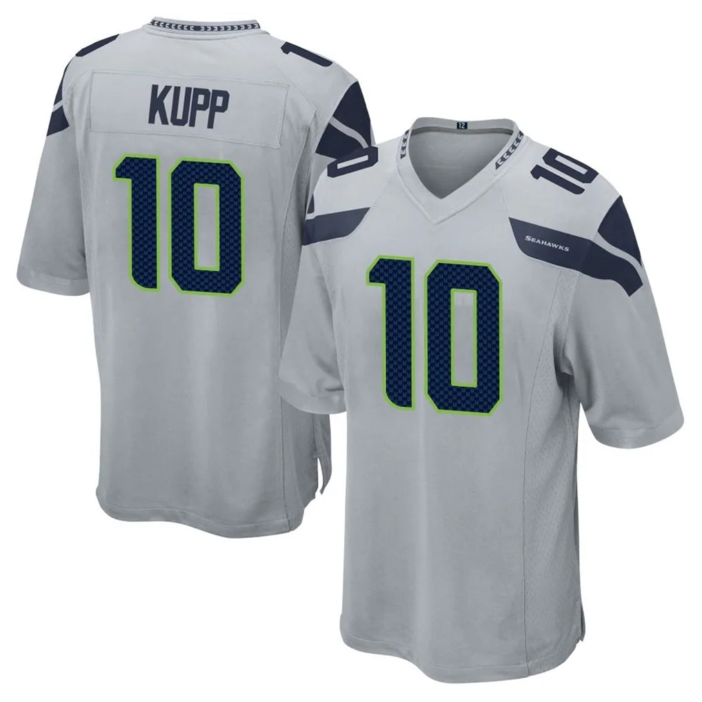 Pkot S.Seahawks #10 Cooper Kupp Player Gray Home Game Stitched Jerseys
