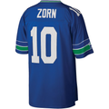 Pkot S.Seahawks #10 Jim Zorn Mitchell & Ness Royal Legacy Replica Stitched Jerseys
