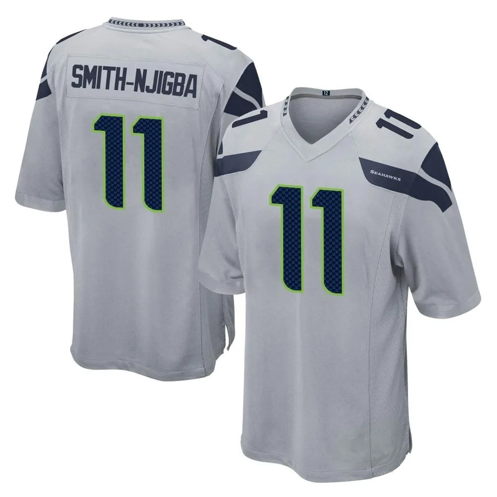 Pkot S.Seahawks #11 Jaxon Smith-Njigba Player Gray Home Game Stitched Jerseys