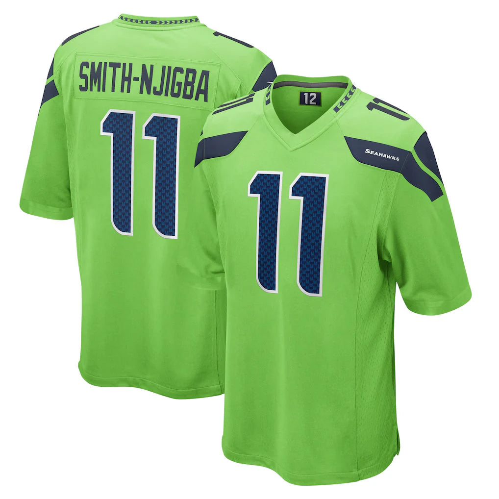 Pkot S.Seahawks #11 Jaxon Smith-Njigba Player Green Home Game Stitched Jerseys