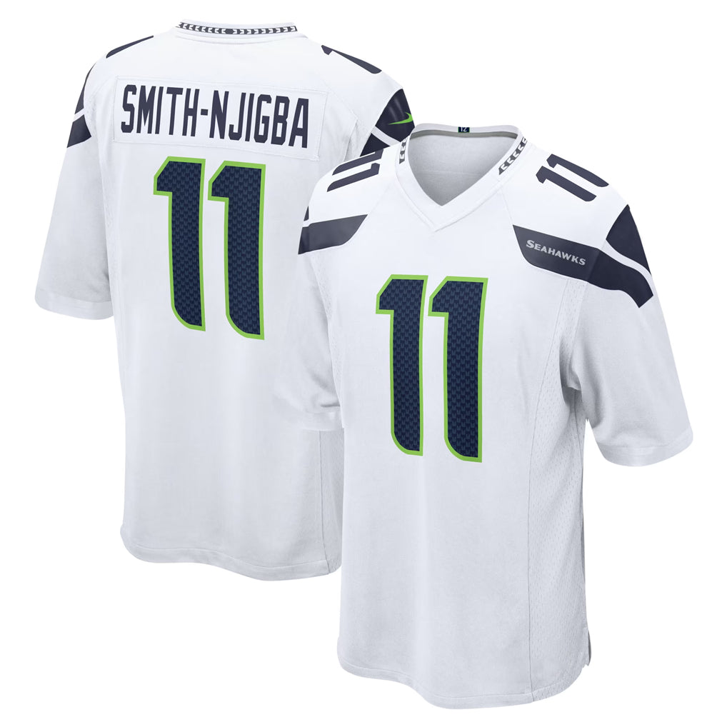 Pkot S.Seahawks #11 Jaxon Smith-Njigba Player White Home Game Stitched Jerseys