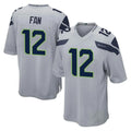 Pkot S.Seahawks #12 12th Fan Player Gray Home Game Stitched Jerseys