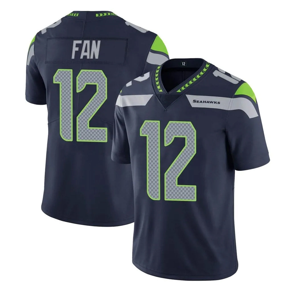 Pkot S.Seahawks #12 12th Fan Player Navy Limited Vapor Untouchable Home Game Stitched Jerseys