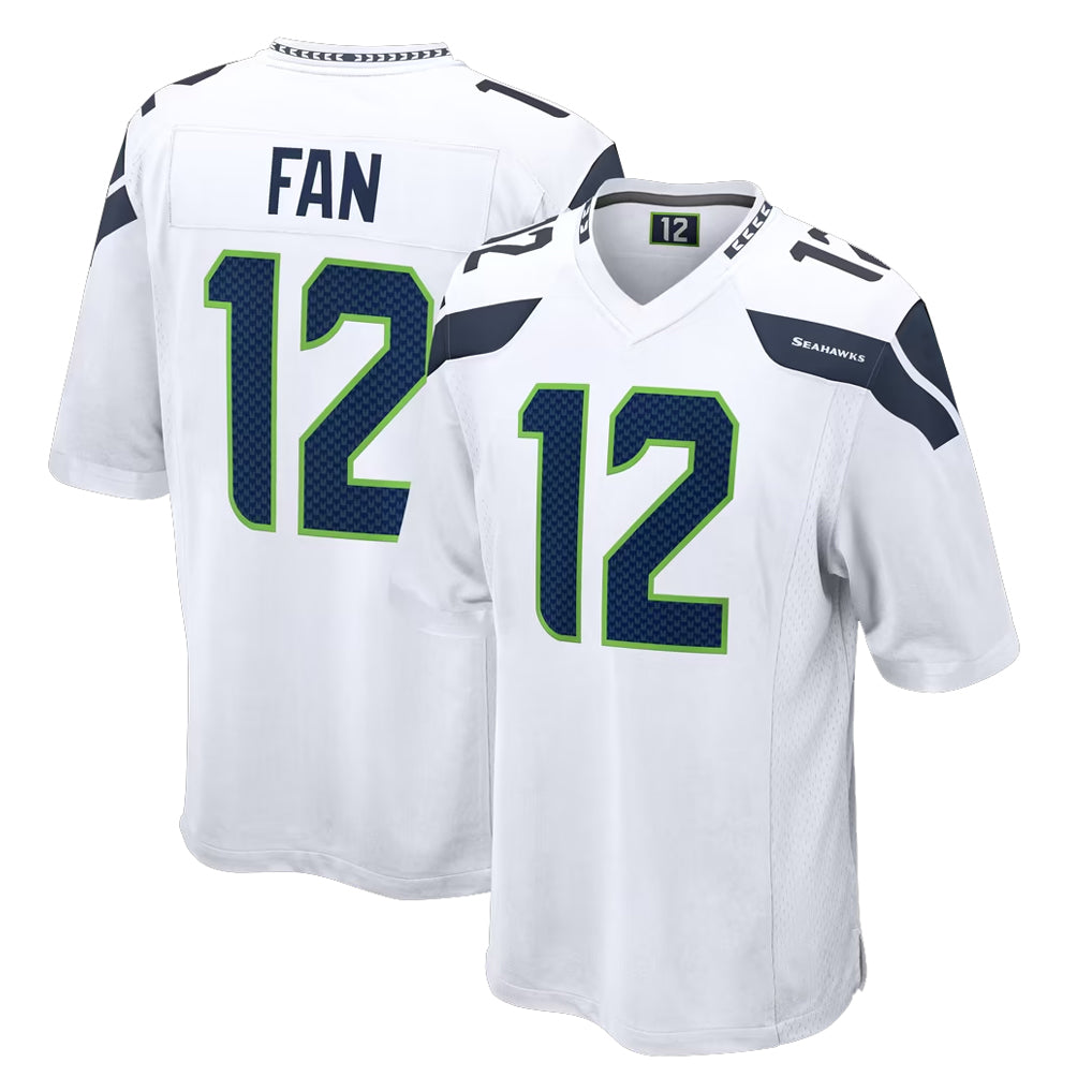 Pkot S.Seahawks #12 12th Fan Player White Home Game Stitched Jerseys