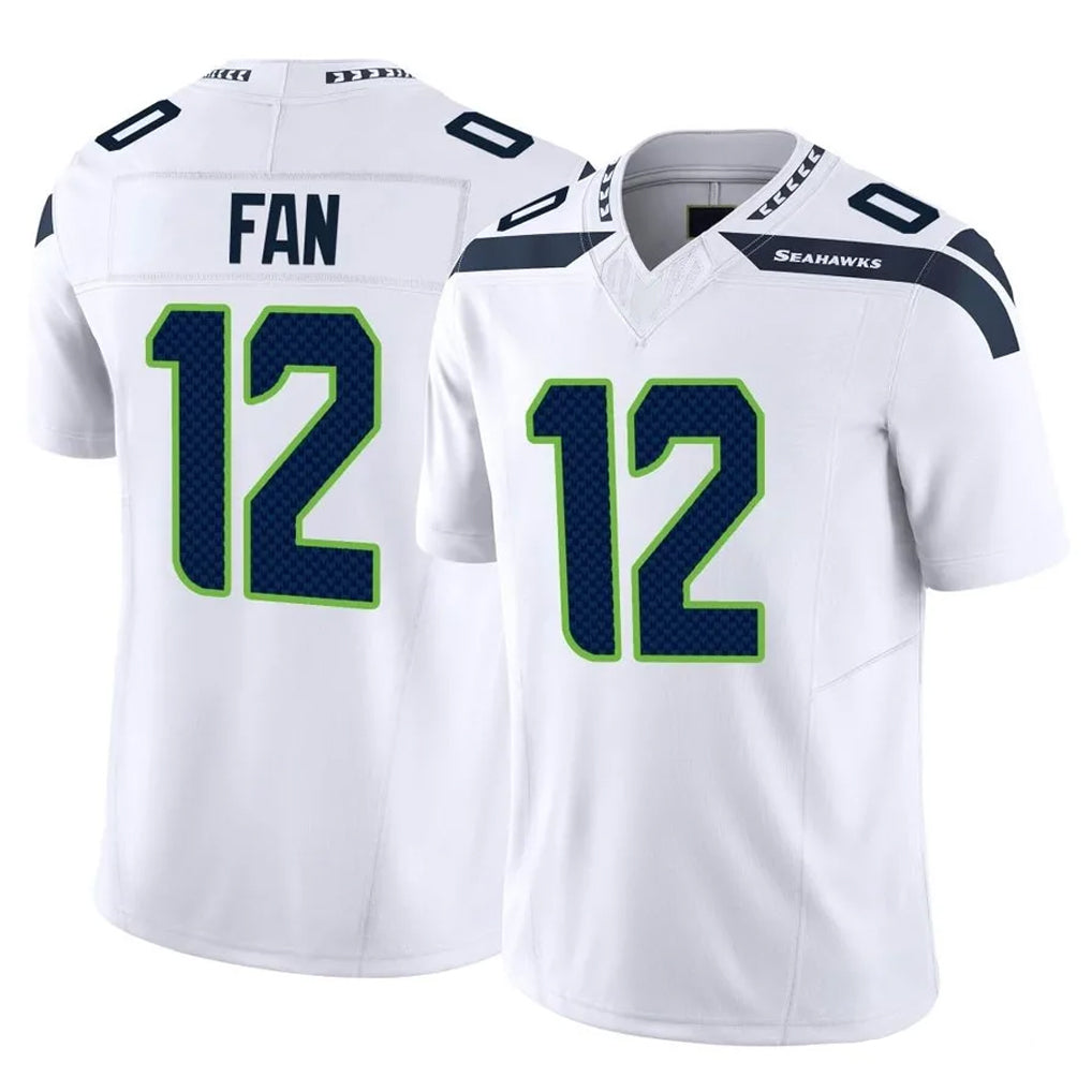 Pkot S.Seahawks #12 12th Fan Player White Limited Vapor F.U.S.E. Home Game Stitched Jerseys