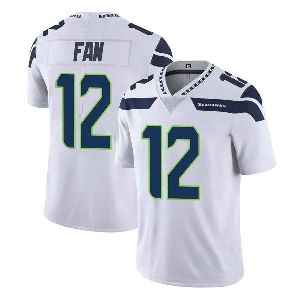 Pkot S.Seahawks #12 12th Fan Player White Limited Vapor Untouchable Home Game Stitched Jerseys