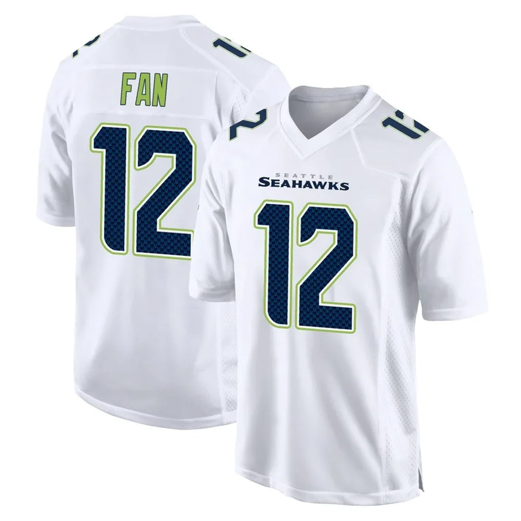 Pkot S.Seahawks #12 12th Fan Player White Tundra Fashion Home Game Stitched Jerseys