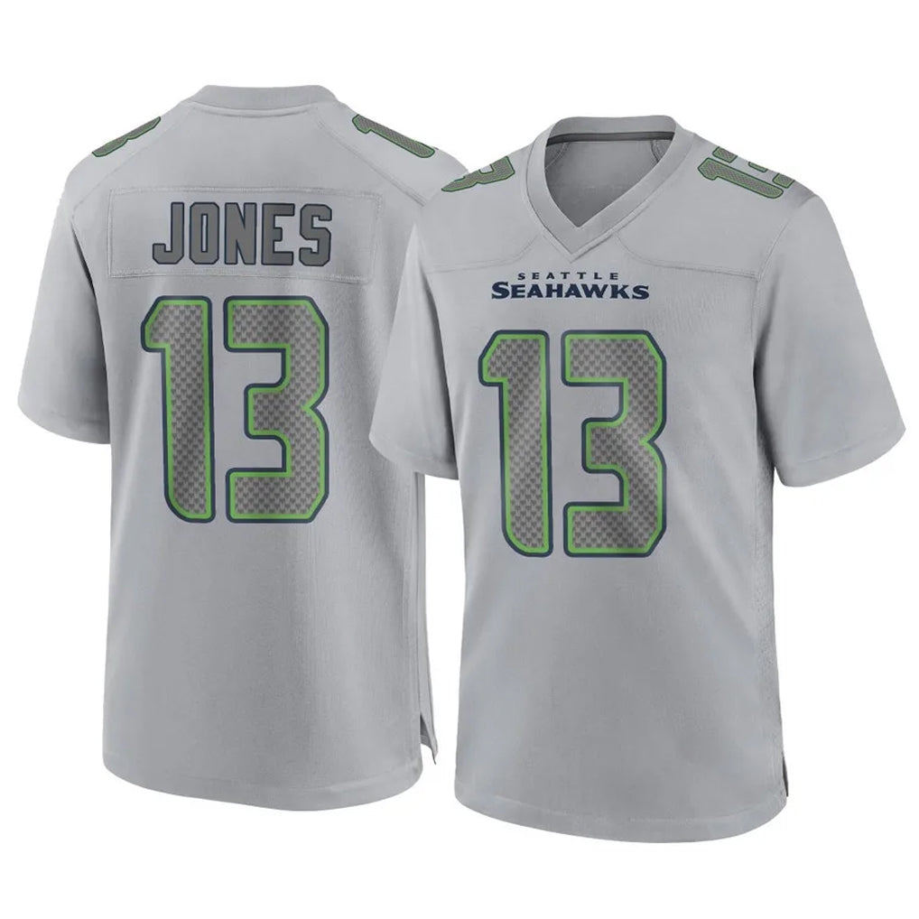 Pkot S.Seahawks #13 Ernest Jones IV Player Gray Atmosphere Fashion Home Game Stitched Jerseys