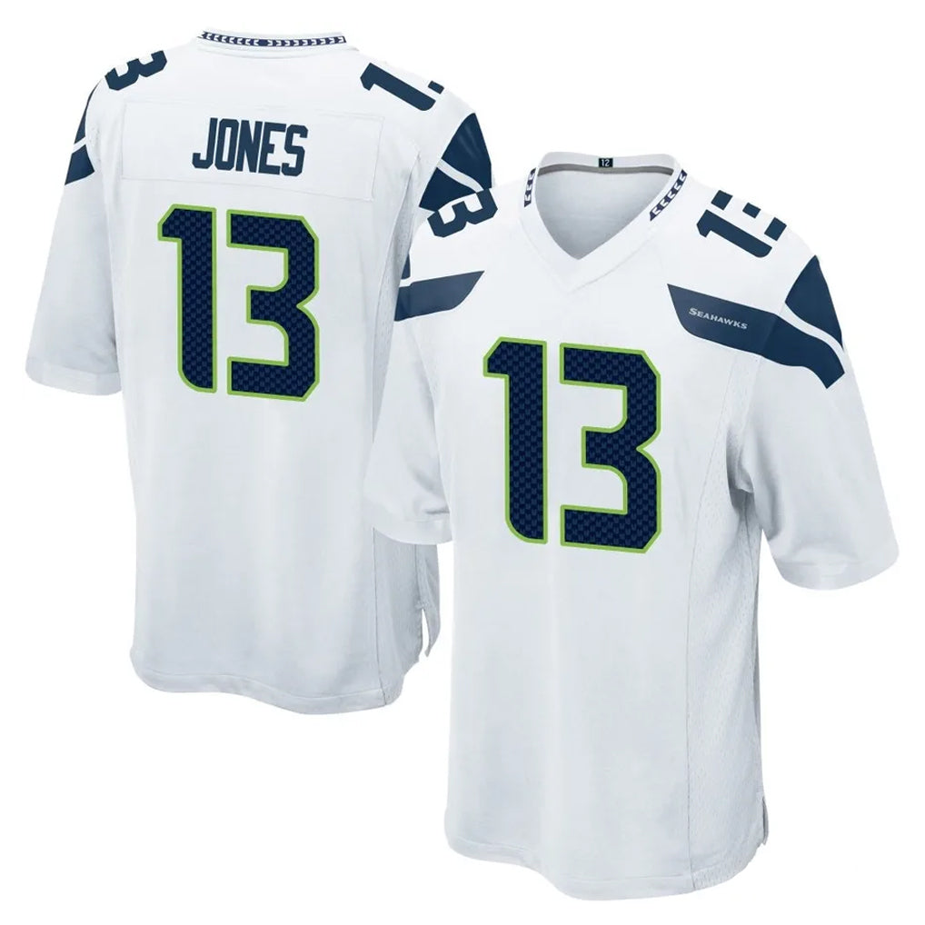 Pkot S.Seahawks #13 Ernest Jones IV Player White Home Game Stitched Jerseys
