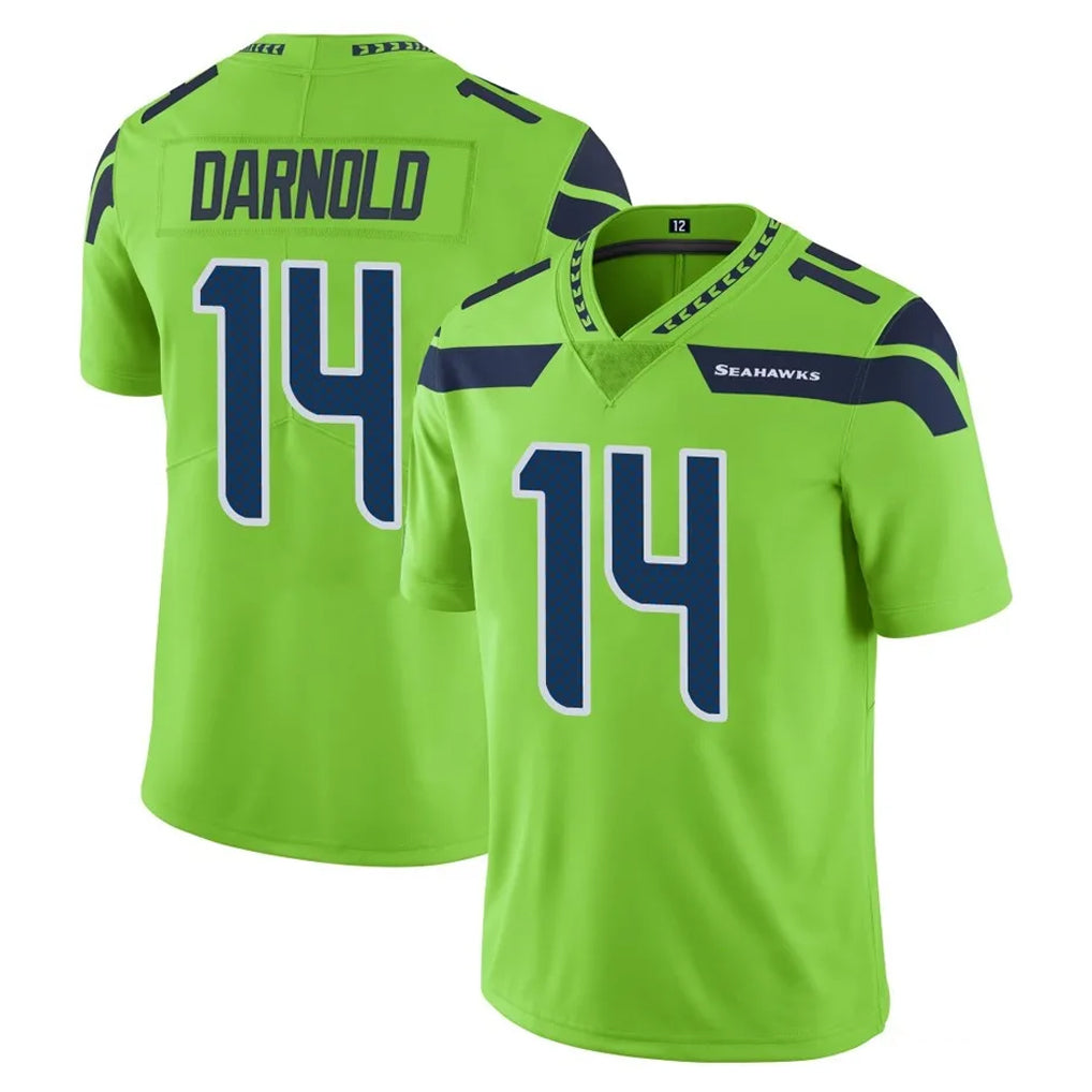 Pkot S.Seahawks #14 Sam Darnold Player Green Limited Color Rush Home Game Stitched Jerseys