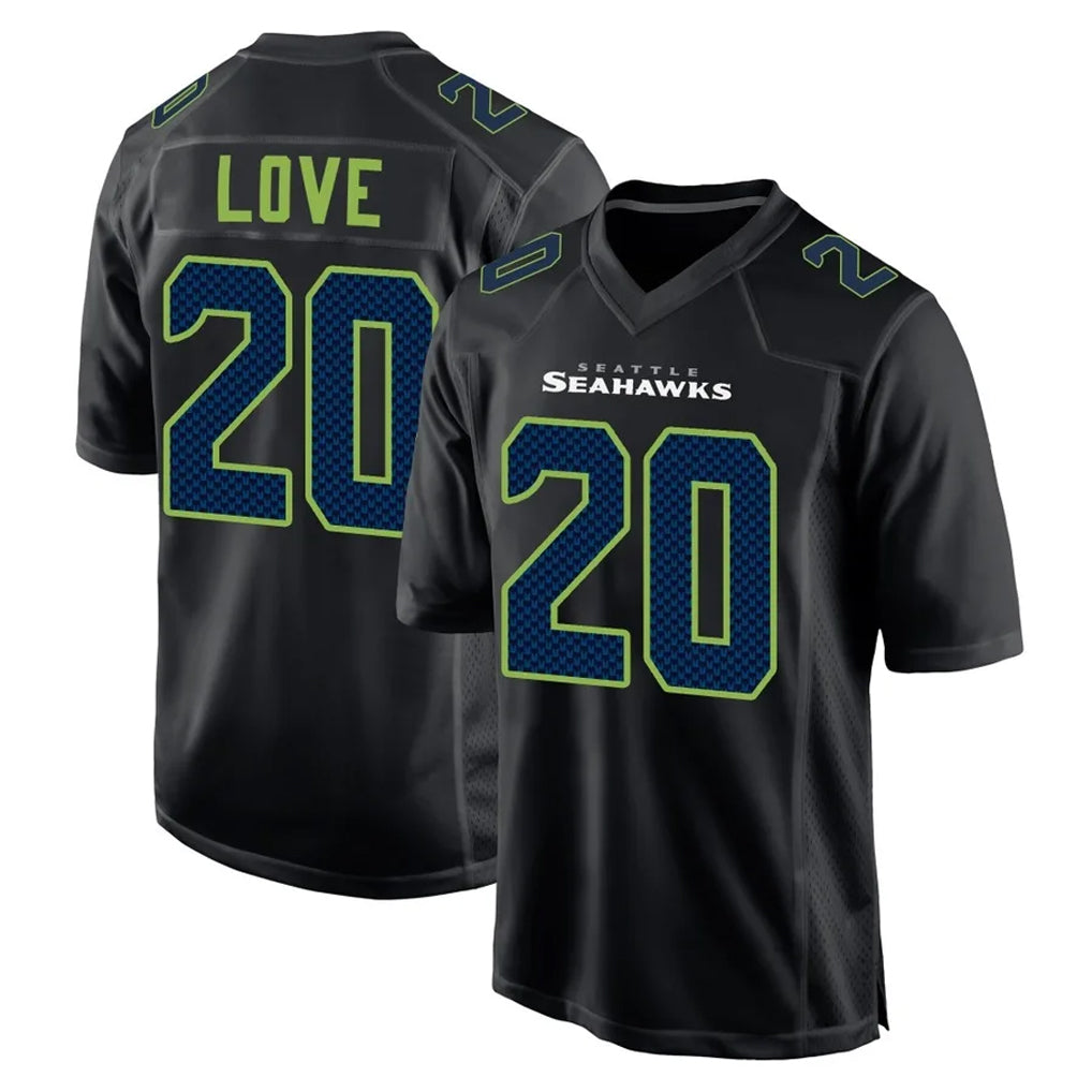 Pkot S.Seahawks #20 Julian Love Player Black Limited Fashion Home Game Stitched Jerseys