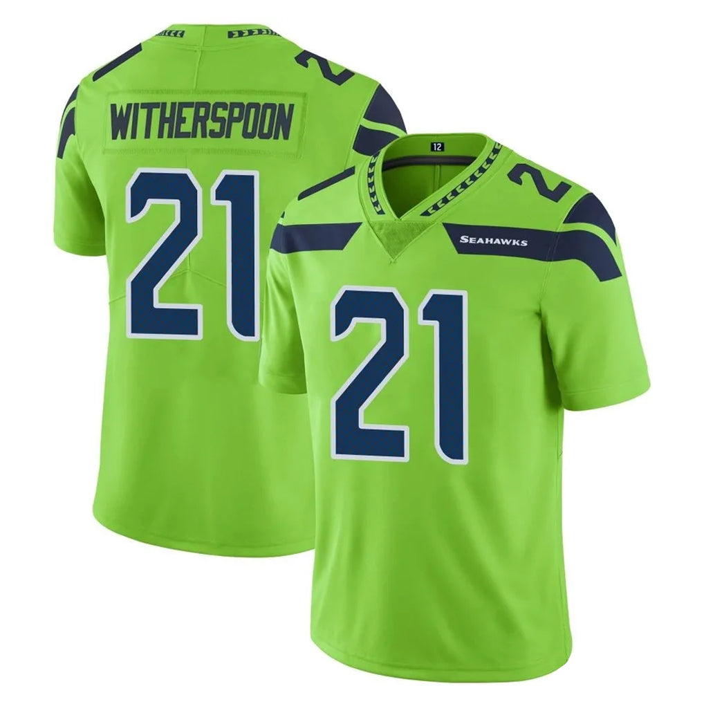 Pkot S.Seahawks #21 Devon Witherspoon Player Green Limited Color Rush Home Game Stitched Jerseys