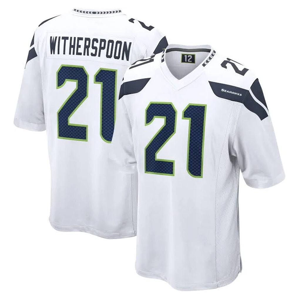 Pkot S.Seahawks #21 Devon Witherspoon Player White Home Game Stitched Jerseys