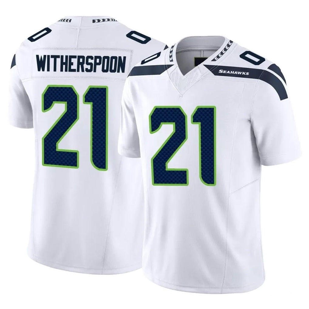 Pkot S.Seahawks #21 Devon Witherspoon Player White Limited Vapor F.U.S.E. Home Game Stitched Jerseys