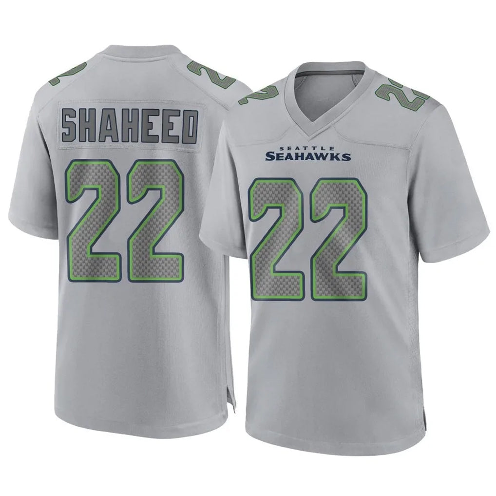 Pkot S.Seahawks #22 Rashid Shaheed Player Gray Atmosphere Fashion Home Game Stitched Jerseys