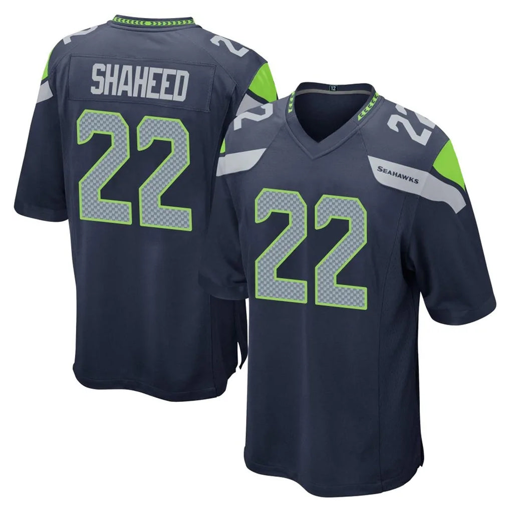 Pkot S.Seahawks #22 Rashid Shaheed Player Navy Home Game Stitched Jerseys