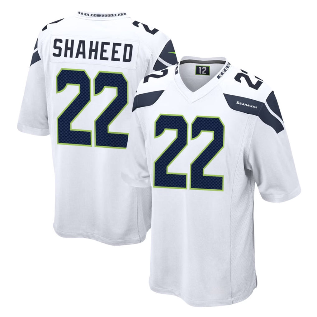 Pkot S.Seahawks #22 Rashid Shaheed Player White Home Game Stitched Jerseys