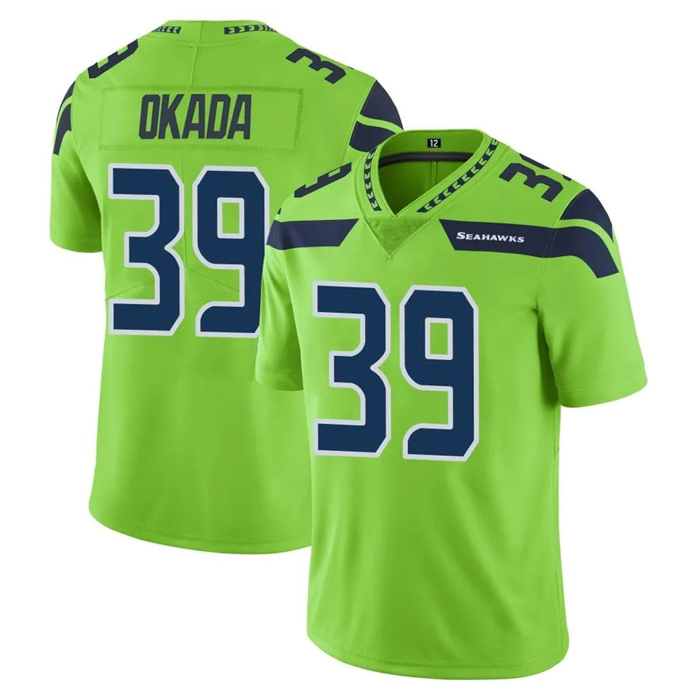 Pkot S.Seahawks #39 Ty Okada Player Green Limited Color Rush Home Game Stitched Jerseys