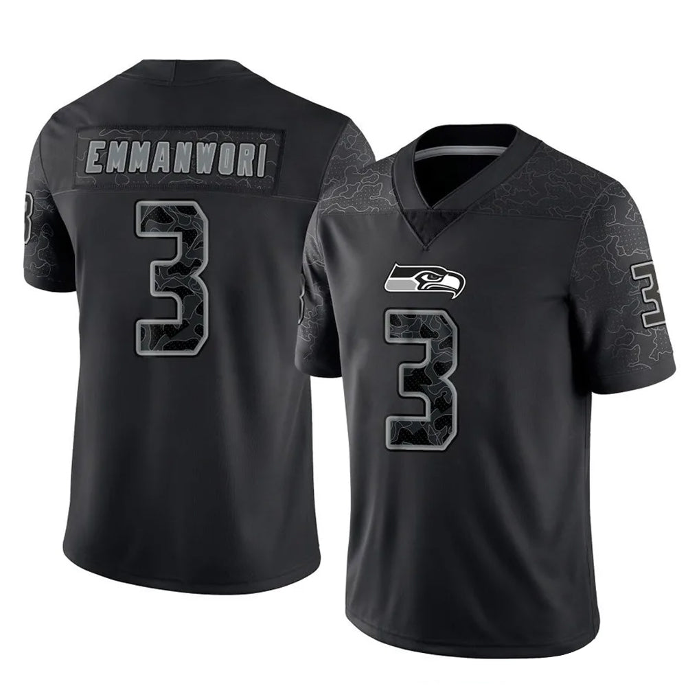Pkot S.Seahawks #3 Nick Emmanwori Player Black Salute to Service Hoodies Limited Game Stitched Jerseys