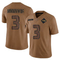 Pkot S.Seahawks #3 Nick Emmanwori Player Brown Limited Salute To Service Home Game Stitched Jerseys