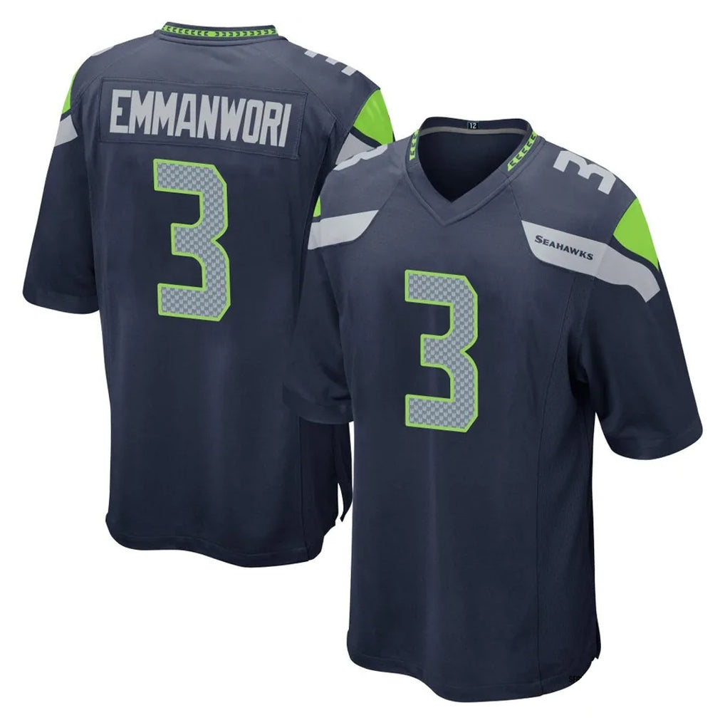 Pkot S.Seahawks #3 Nick Emmanwori Player Navy Home Game Stitched Jerseys