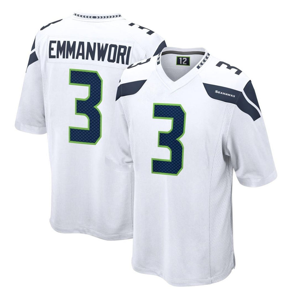 Pkot S.Seahawks #3 Nick Emmanwori Player White Home Game Stitched Jerseys