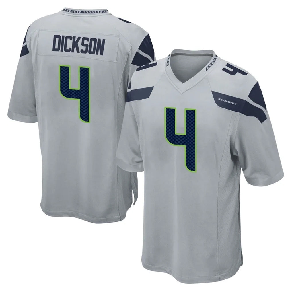 Pkot S.Seahawks #4 Michael Dickson Player Gray Home Game Stitched Jerseys