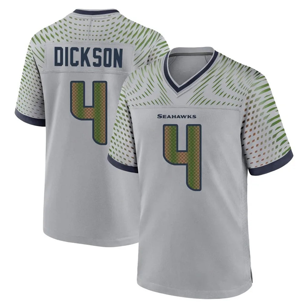 Pkot S.Seahawks #4 Michael Dickson Player Grey 2025 Rivalries Collection Home Game Stitched Jerseys