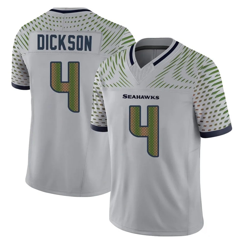 Pkot S.Seahawks #4 Michael Dickson Player Grey Limited 2025 Rivalries Collection Home Game Stitched Jerseys