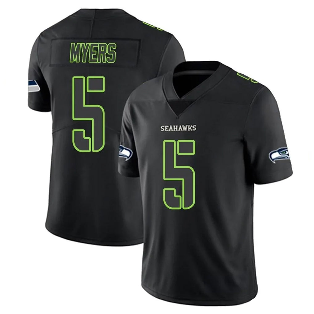 Pkot S.Seahawks #5 Jason Myers Player Black Impact Limited Home Game Stitched Jerseys