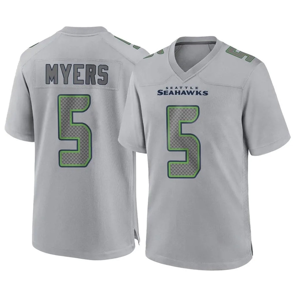Pkot S.Seahawks #5 Jason Myers Player Gray Atmosphere Fashion Home Game Stitched Jerseys