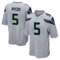 Pkot S.Seahawks #5 Jason Myers Player Gray Home Game Stitched Jerseys