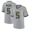 Pkot S.Seahawks #5 Jason Myers Player Grey 2025 Rivalries Collection Home Game Stitched Jerseys
