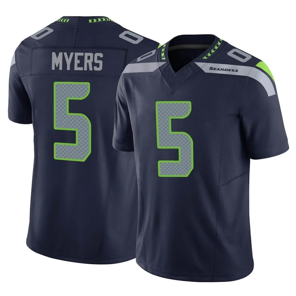 Pkot S.Seahawks #5 Jason Myers Player Navy Limited Vapor F.U.S.E. Home Game Stitched Jerseys