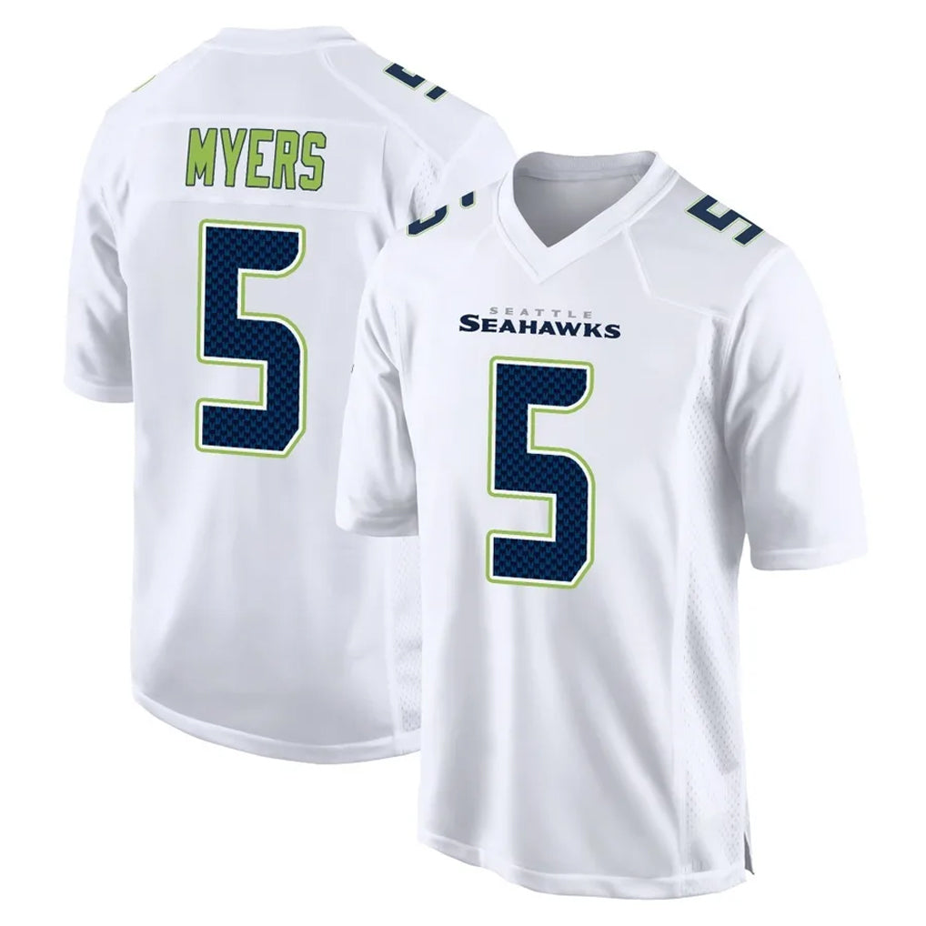 Pkot S.Seahawks #5 Jason Myers Player White Tundra Fashion Home Game Stitched Jerseys