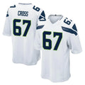Pkot S.Seahawks #67 Charles Cross Player White Home Game Stitched Jerseys