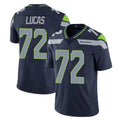 Pkot S.Seahawks #72 Abraham Lucas Player Navy Limited Vapor Untouchable Home Game Stitched Jerseys