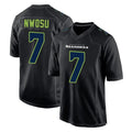 Pkot S.Seahawks #7 Uchenna Nwosu Player Black Limited Fashion Home Game Stitched Jerseys
