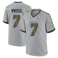 Pkot S.Seahawks #7 Uchenna Nwosu Player Grey 2025 Rivalries Collection Home Game Stitched Jerseys