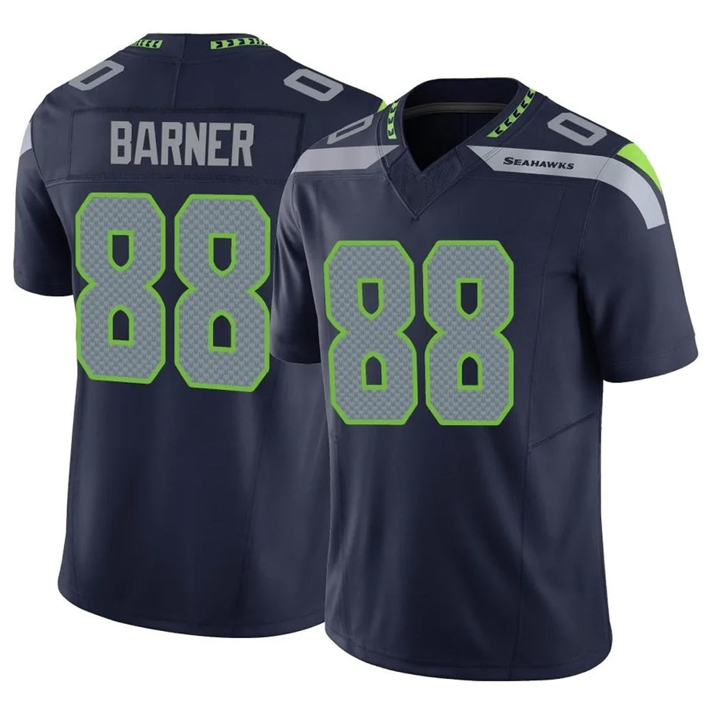 Pkot S.Seahawks #88 AJ Barner Player Navy Limited Vapor F.U.S.E. Home Game Stitched Jerseys