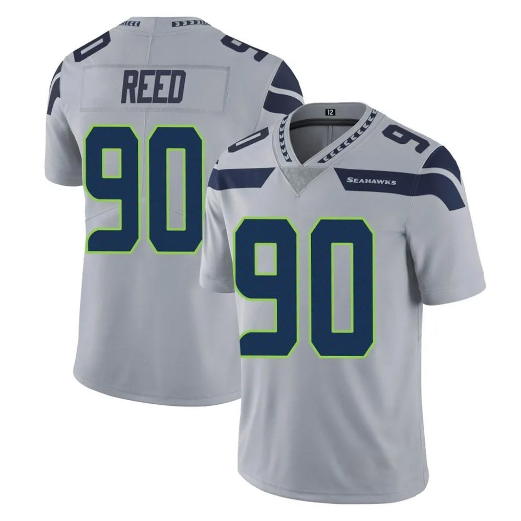 Pkot S.Seahawks #90 Jarran Reed Player Gray Limited Vapor Untouchable Home Game Stitched Jerseys
